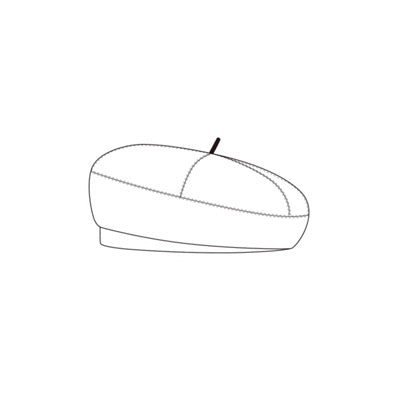 Reimagine the Beret: Introducing the Luster Velvet Sculptural Beret Hat - One Size Fits All!