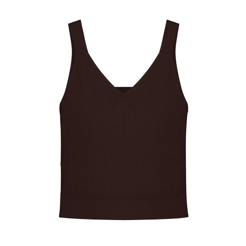 Aircon V-U-Neck 2-in-1  Longline Tank Top