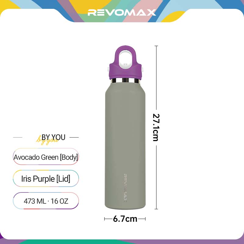 By You: Mix & Match Personalized 16oz Water Bottle (Medical Grade Steel)