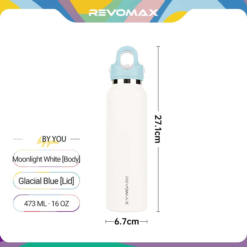 By You: Mix & Match Personalized 16oz Water Bottle (Medical Grade Steel)