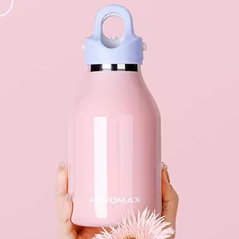 Introducing Hikesity's innovative, no-screw design, Happy City Water Bottle! 316L stainless steel lining, exceptional durability, corrosion resistance, and heat retention.