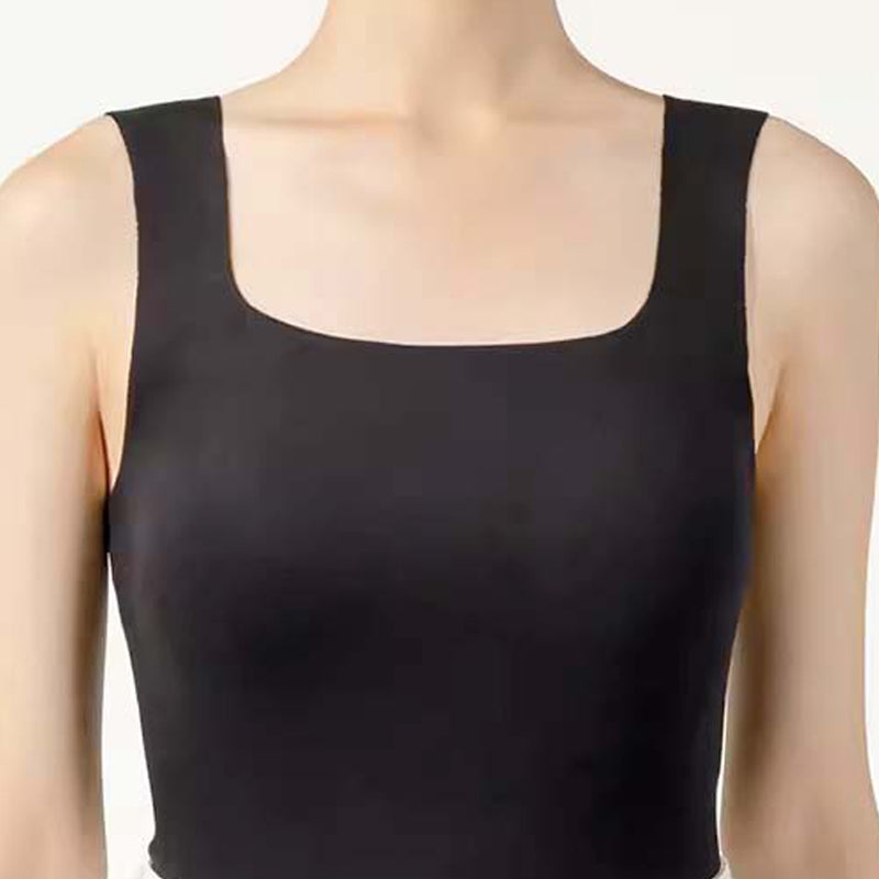 CatWarm Hush Fiber Thermal U-Neck Tank Top w/ Built-in (Removable) Bra
