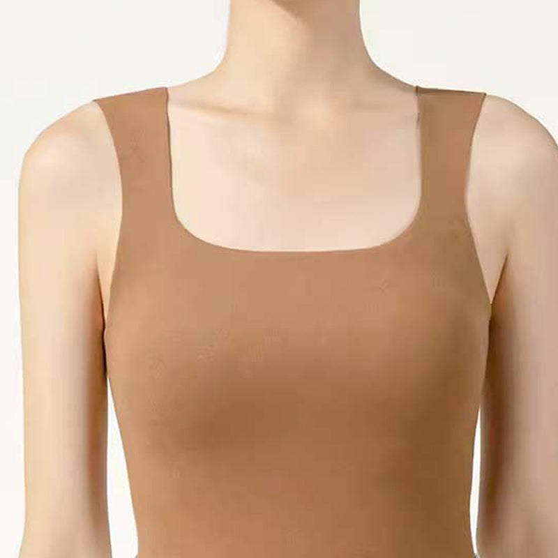 CatWarm Hush Fiber Thermal U-Neck Tank Top w/ Built-in (Removable) Bra