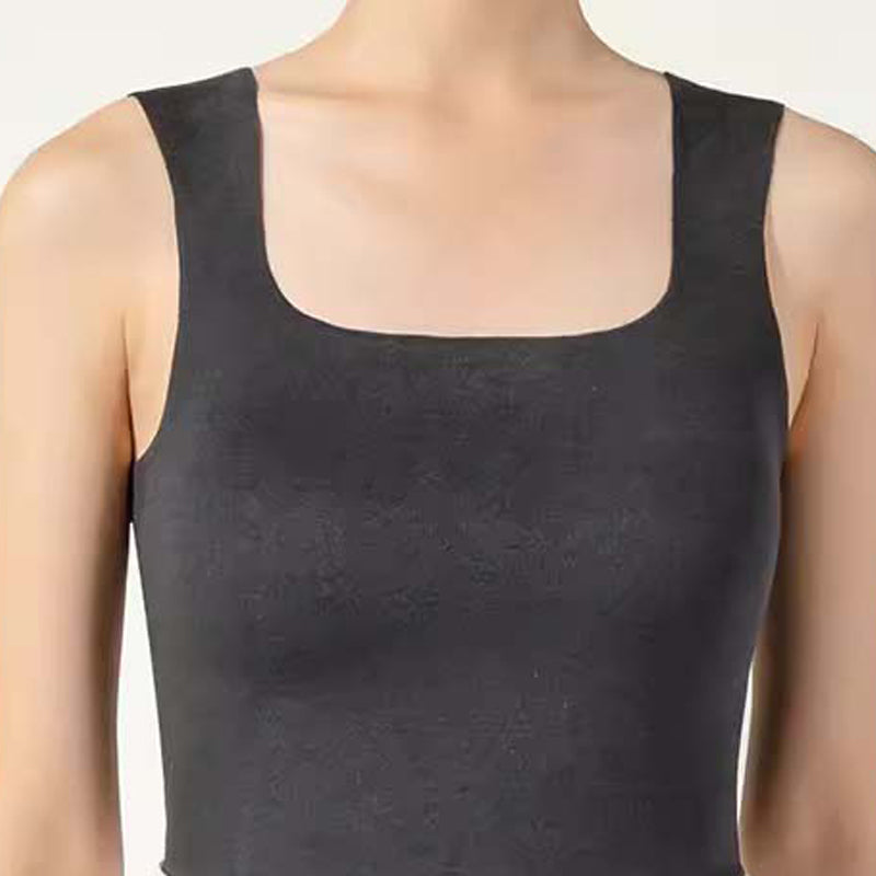 CatWarm Hush Fiber Thermal U-Neck Tank Top w/ Built-in (Removable) Bra