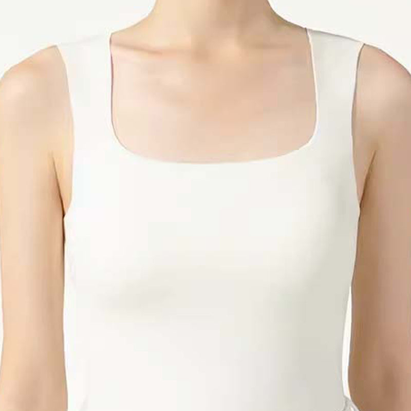CatWarm Hush Fiber Thermal U-Neck Tank Top w/ Built-in (Removable) Bra