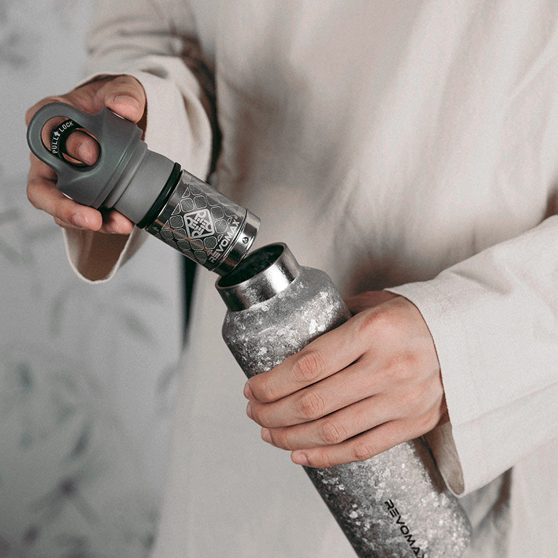 Premium Titanium 20oz Insulated Bottle with Magnetic Tea Infuser
