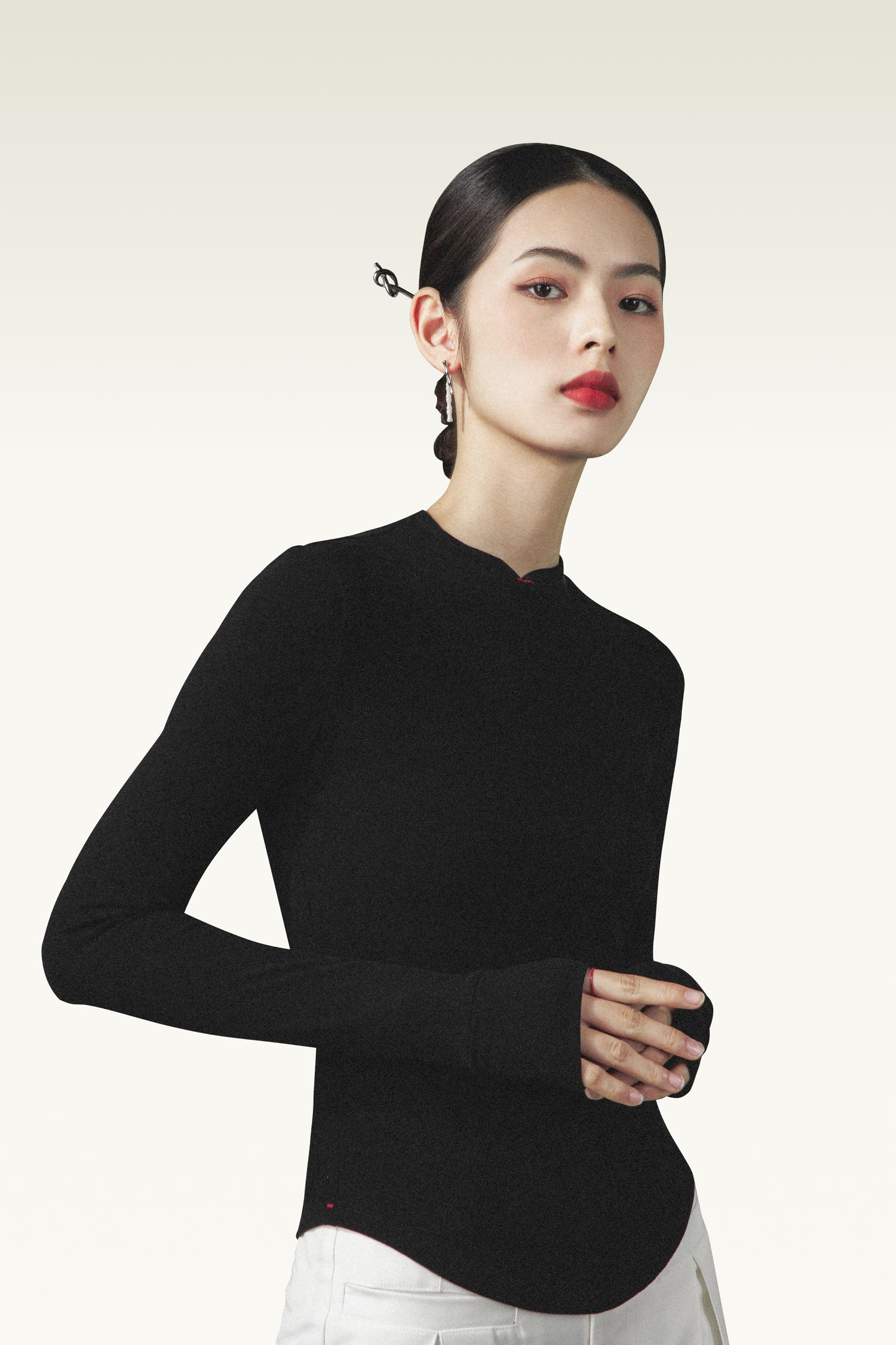 CatWarm Traditional Long Sleeve Hush Fiber Top