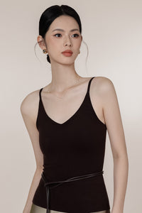 2025 CatWarm™ V-Neck Thermal Tank Top w/ Built-in Removable Bra