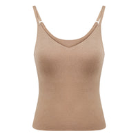 2025 CatWarm™ V-Neck Thermal Tank Top w/ Built-in Removable Bra