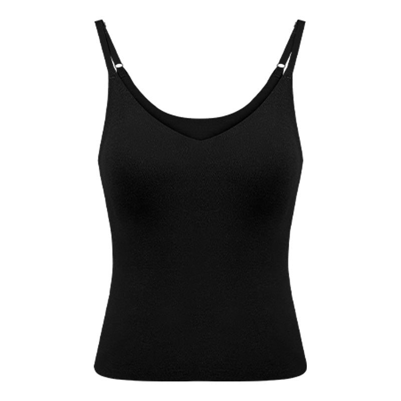 2025 CatWarm™ V-Neck Thermal Tank Top w/ Built-in Removable Bra