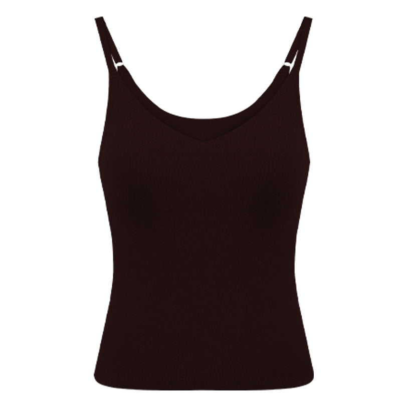 2025 CatWarm™ V-Neck Thermal Tank Top w/ Built-in Removable Bra