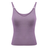 2025 CatWarm™ V-Neck Thermal Tank Top w/ Built-in Removable Bra
