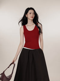 2025 CatWarm™ U-Neck Thermal Tank Top w/ Built-in Removable Bra