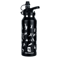 20oz Sports Leak Proof Straw Water Bottle (Medical Grade Steel)