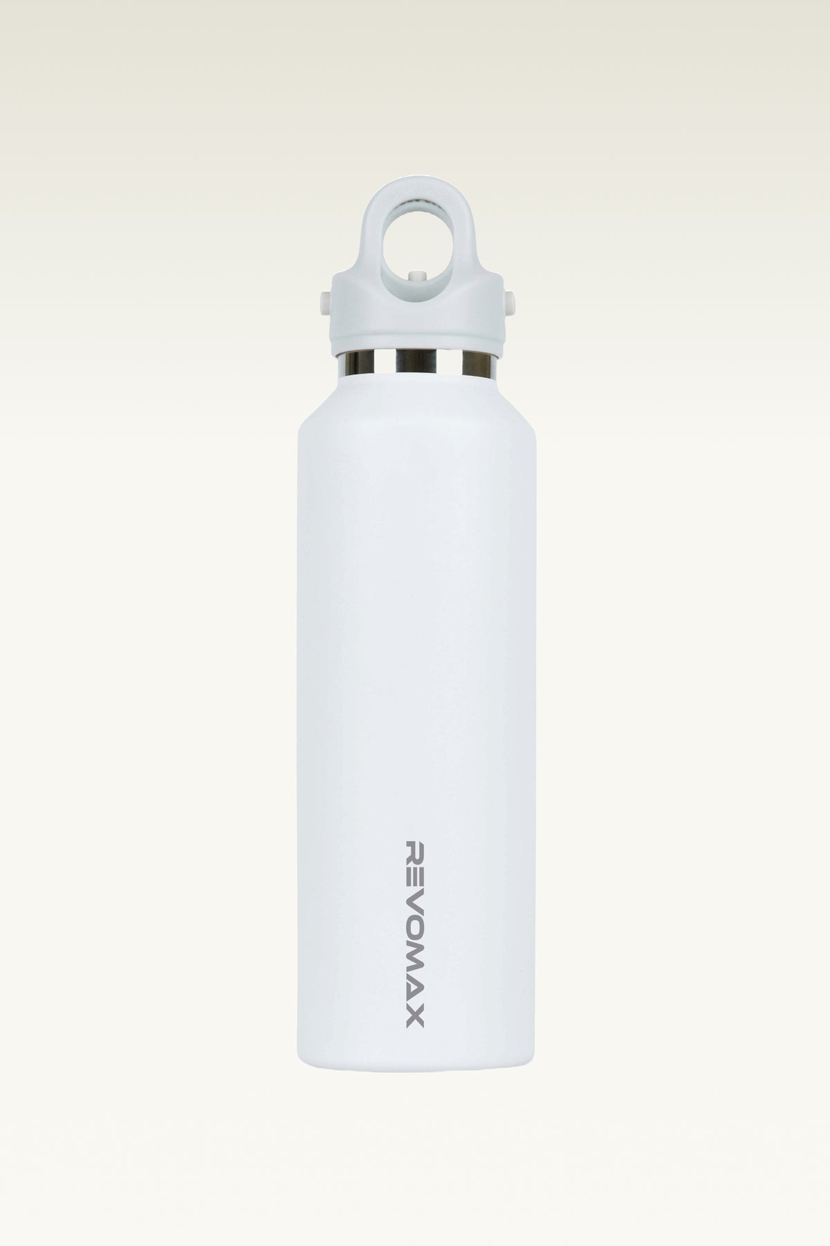 Hikesity's innovative, no-screw design, white 32oz water bottle; 316L stainless steel lining, exceptional durability, corrosion resistance, and heat retention.  