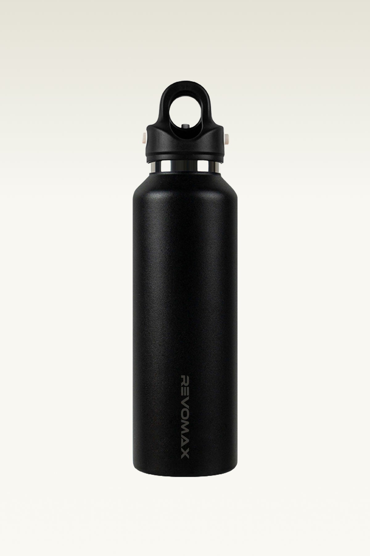 Hikesity's innovative, no-screw design, black 32oz water bottle; 316L stainless steel lining, exceptional durability, corrosion resistance, and heat retention.  