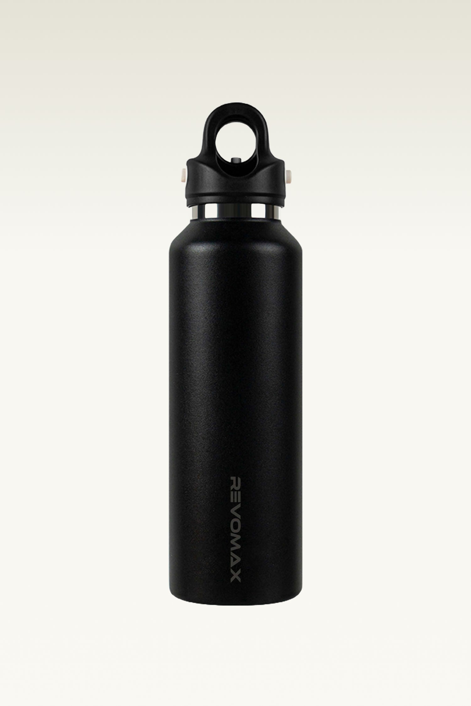 Hikesity's innovative, no-screw design, black 32oz water bottle; 316L stainless steel lining, exceptional durability, corrosion resistance, and heat retention.  