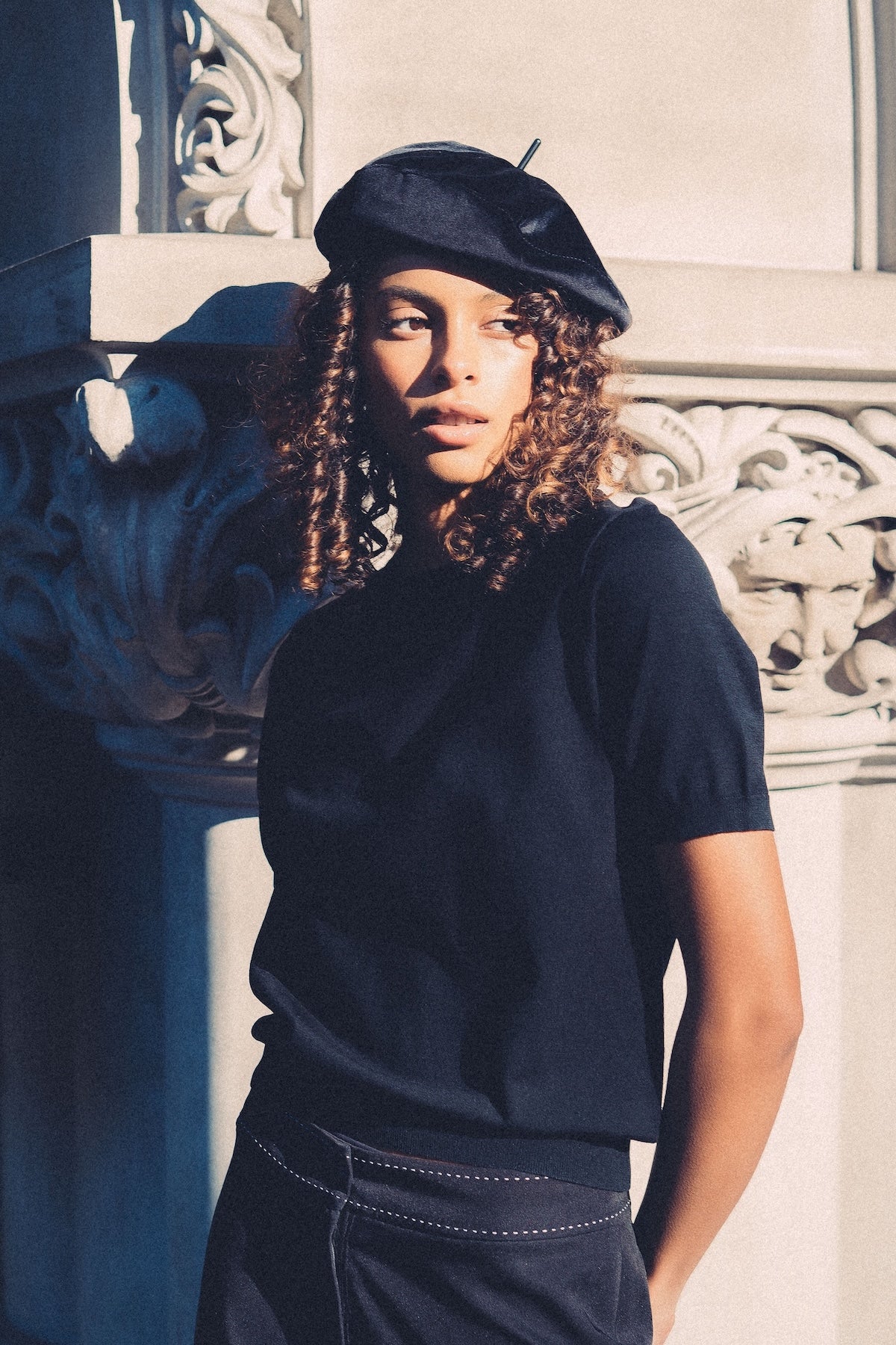 Short Hair How To Wear A Beret With Curly Hair How To Wear A Beret