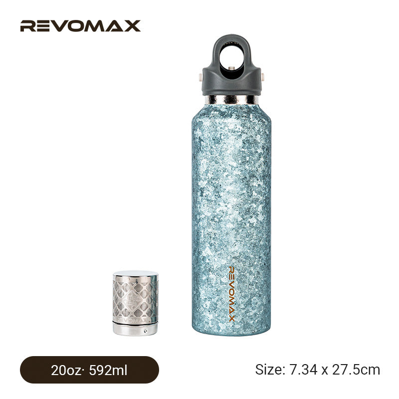 Premium Titanium 20oz Insulated Bottle with Magnetic Tea Infuser