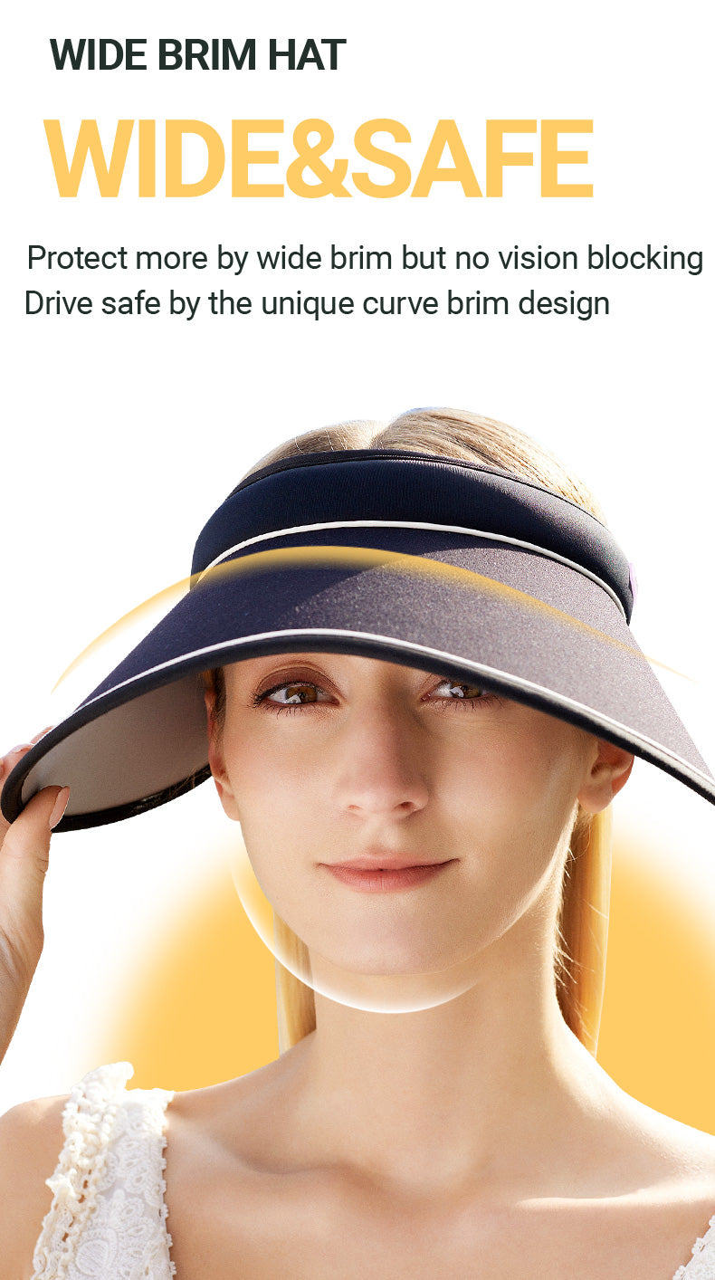 Classic Wide Brim UV Protection Sun Visor