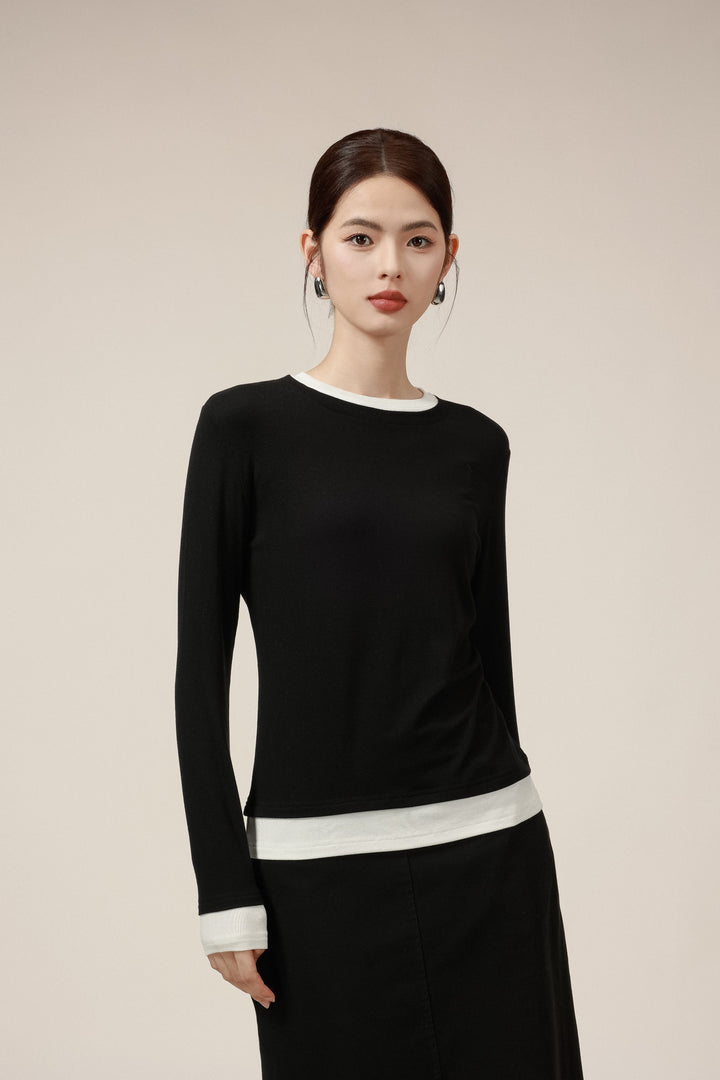 CloudCrush Double Layer Long Sleeve Top 