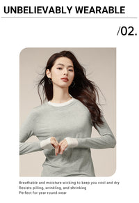 CloudCrush Double Layer Long Sleeve Top