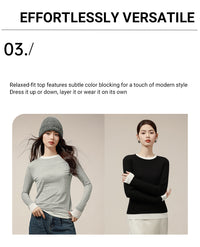 CloudCrush Double Layer Long Sleeve Top