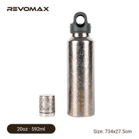 Premium Titanium 20oz Insulated Bottle with Magnetic Tea Infuser
