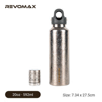 Premium Titanium 20oz Insulated Bottle with Magnetic Tea Infuser