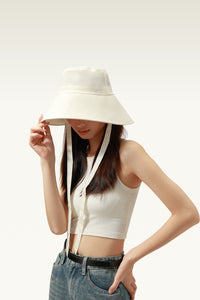 Unisex Broad Brim Foldable UV Protection Bucket Hat