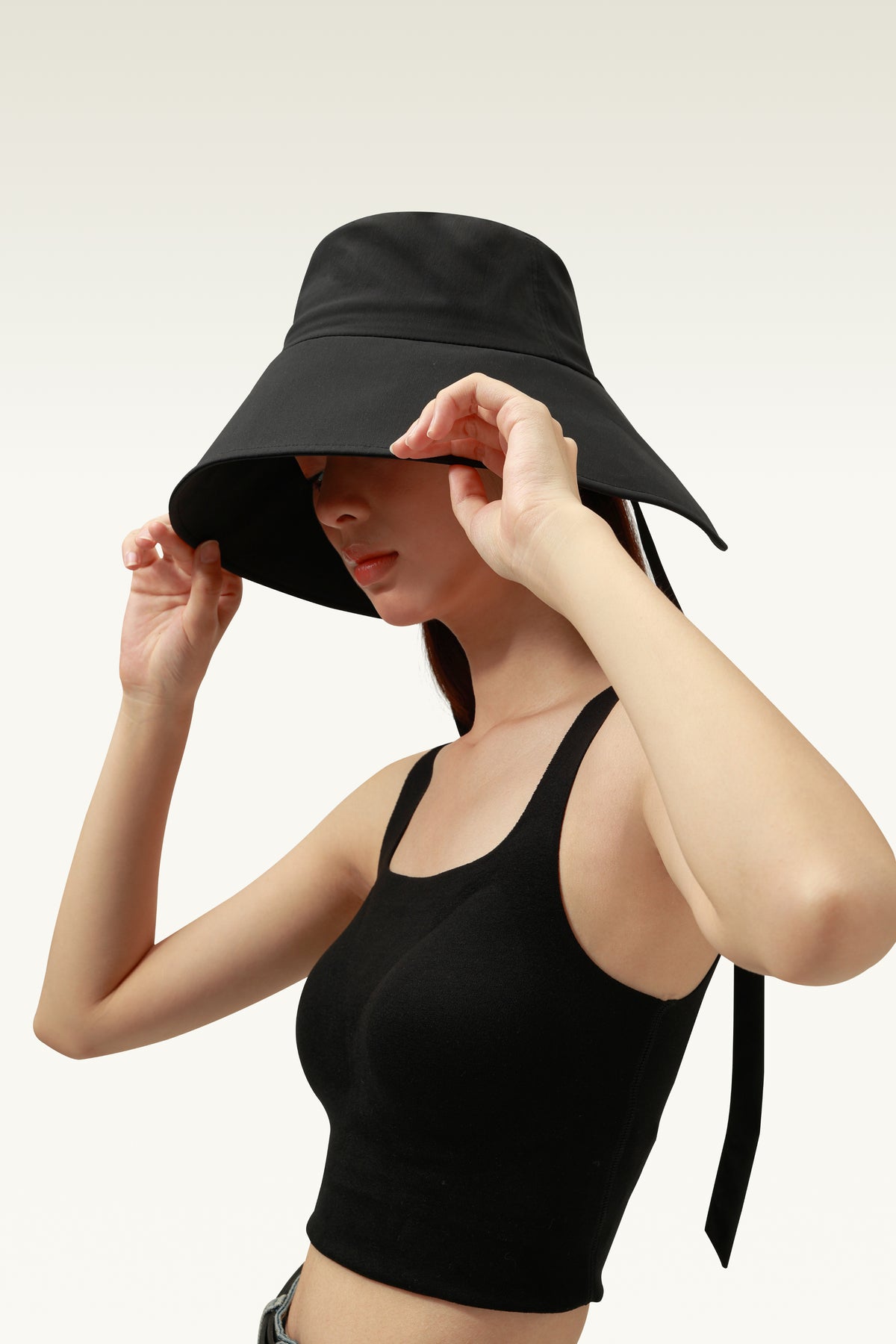 Unisex Broad Brim Foldable UV Protection Bucket Hat