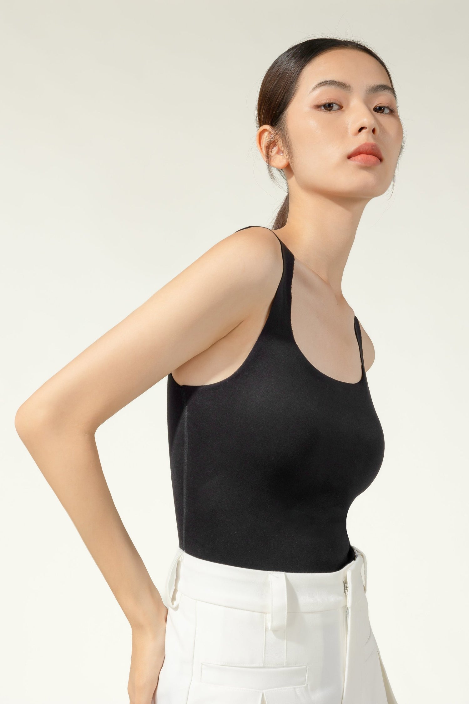 Hush Fiber Thermal U-Neck Tank Top w/ Built-in (Removable) Bra