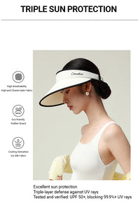 Excellent sun protection Triple-layer defense against UV rays Tested and verified: UPF 50+, blocking 99.9%+ UV rays