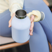 Introducing Hikesity's innovative, no-screw design, Happy City Water Bottle! 316L stainless steel lining, exceptional durability, corrosion resistance, and heat retention.  