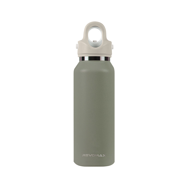 12oz Water Bottle Avocado green & Khaki