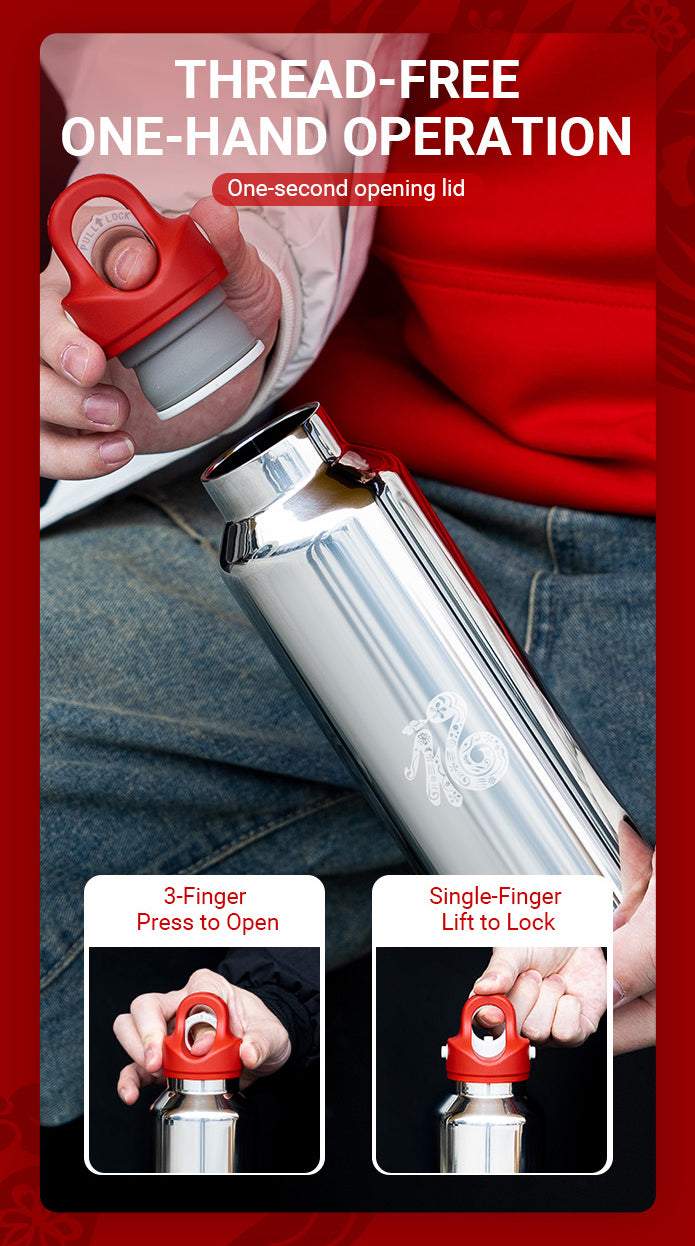 Hikesity x Revomax Year of the Snake Limited 20oz Insulated Water Bottle