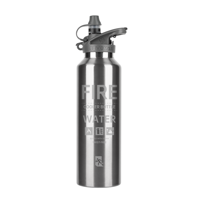 20oz Sports Leak Proof Straw Water Bottle (Medical Grade Steel)