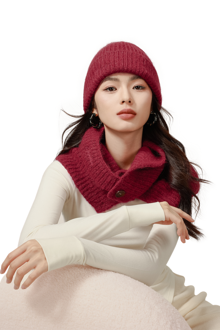 Ultimate Alpaca Bundle: Cozy Beanie & Wrap Set