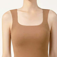 Hush Fiber Thermal U-Neck Tank Top w/ Built-in (Removable) Bra