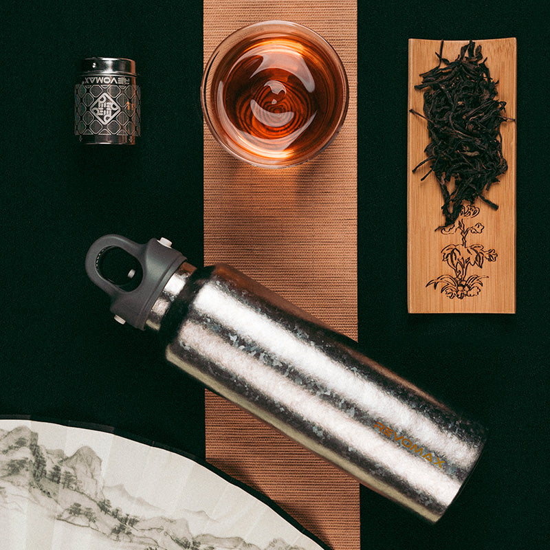 Premium Titanium 20oz Insulated Bottle with Magnetic Tea Infuser