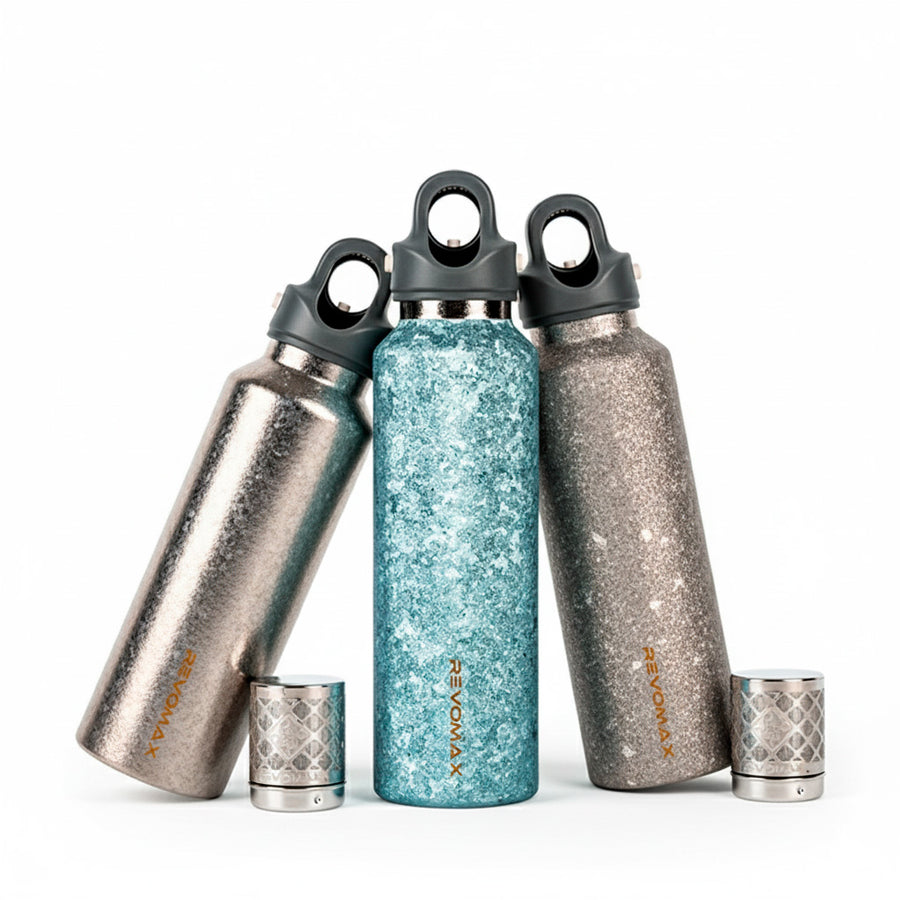 Pure Titanium Insulated Bottle 20oz | No Metallic Taste | Magnetic Tea Infuser