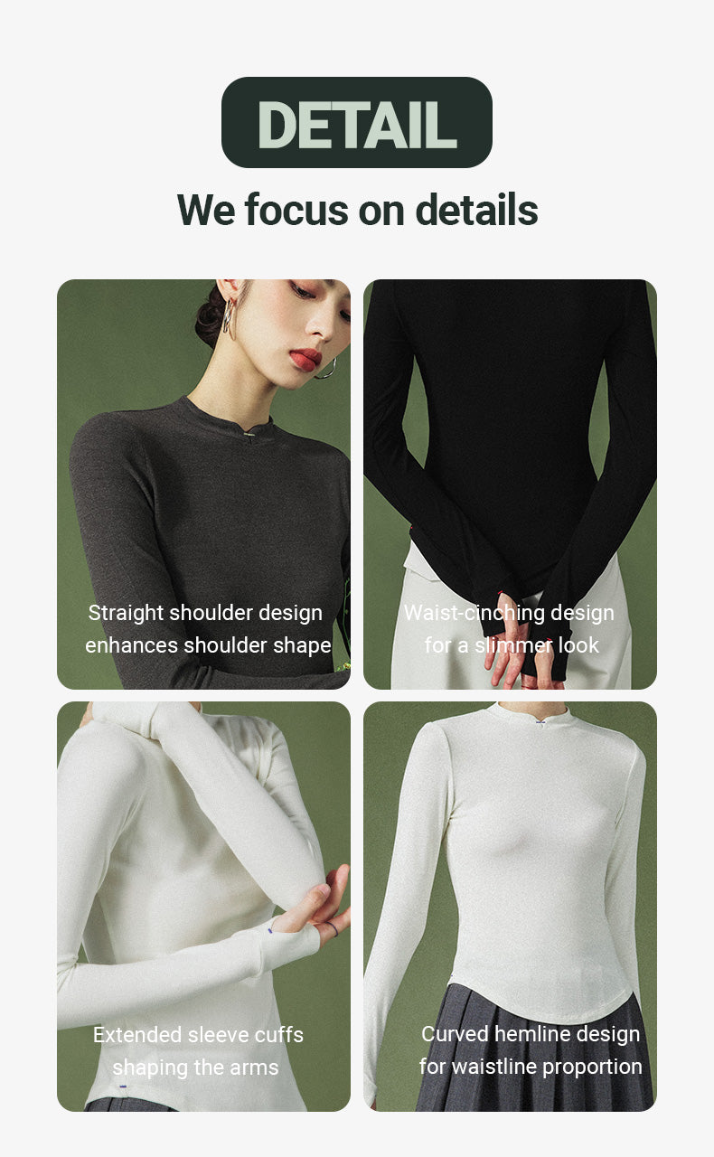 Traditional Long Sleeve Hush Fiber Top