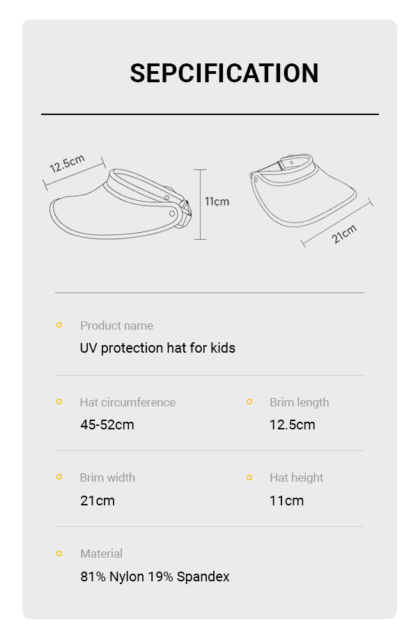 UV Protection Kids Sun Hat