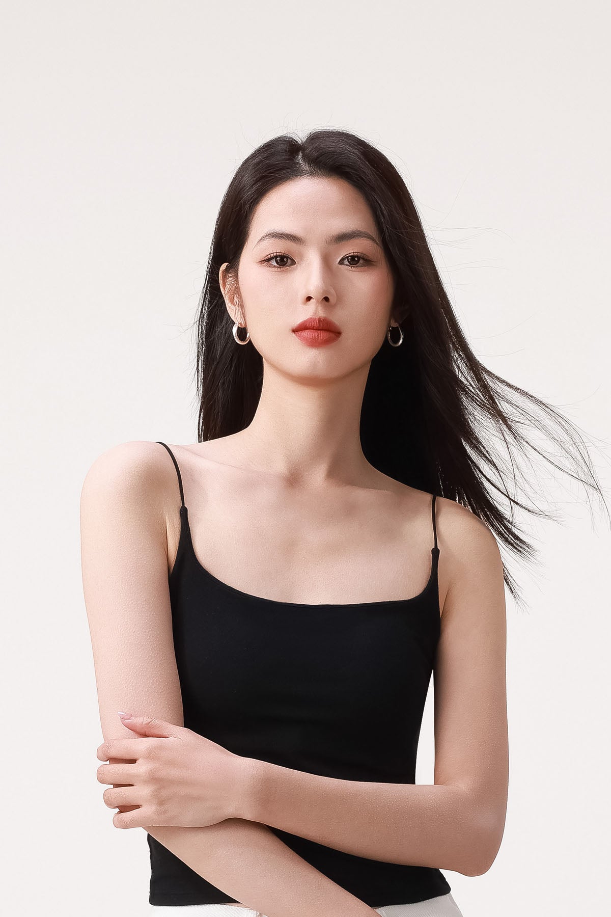 Cloud Sleeveless Tank Top with Built-in Bra Pads