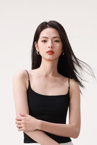 Cloud Sleeveless Tank Top with Built-in Bra Pads