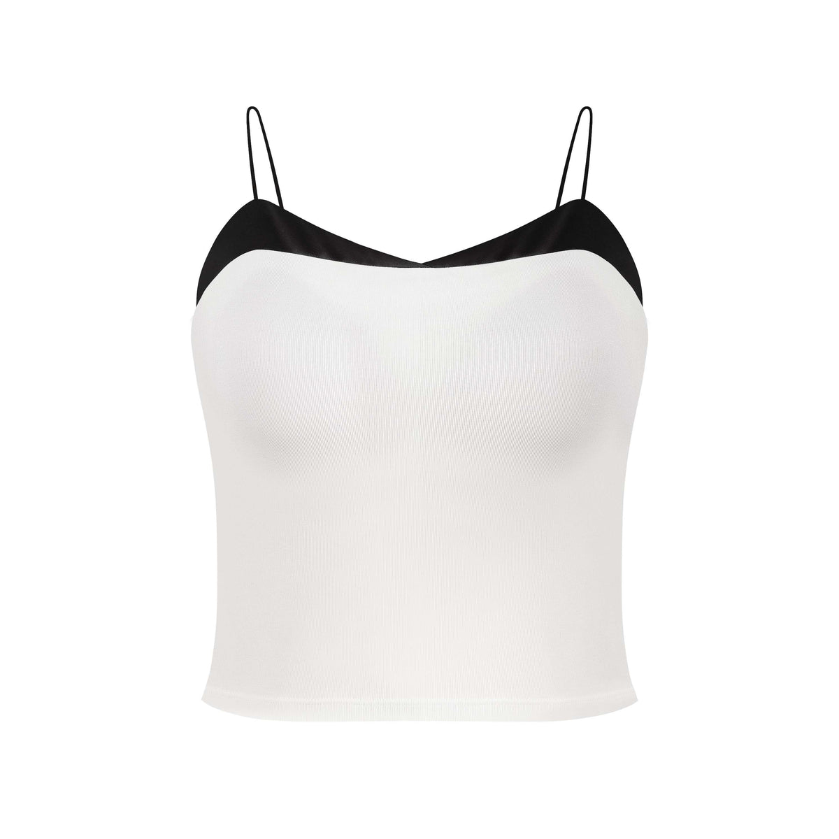 Cloud Color-Block Tank Top with Built-in Bra Pads