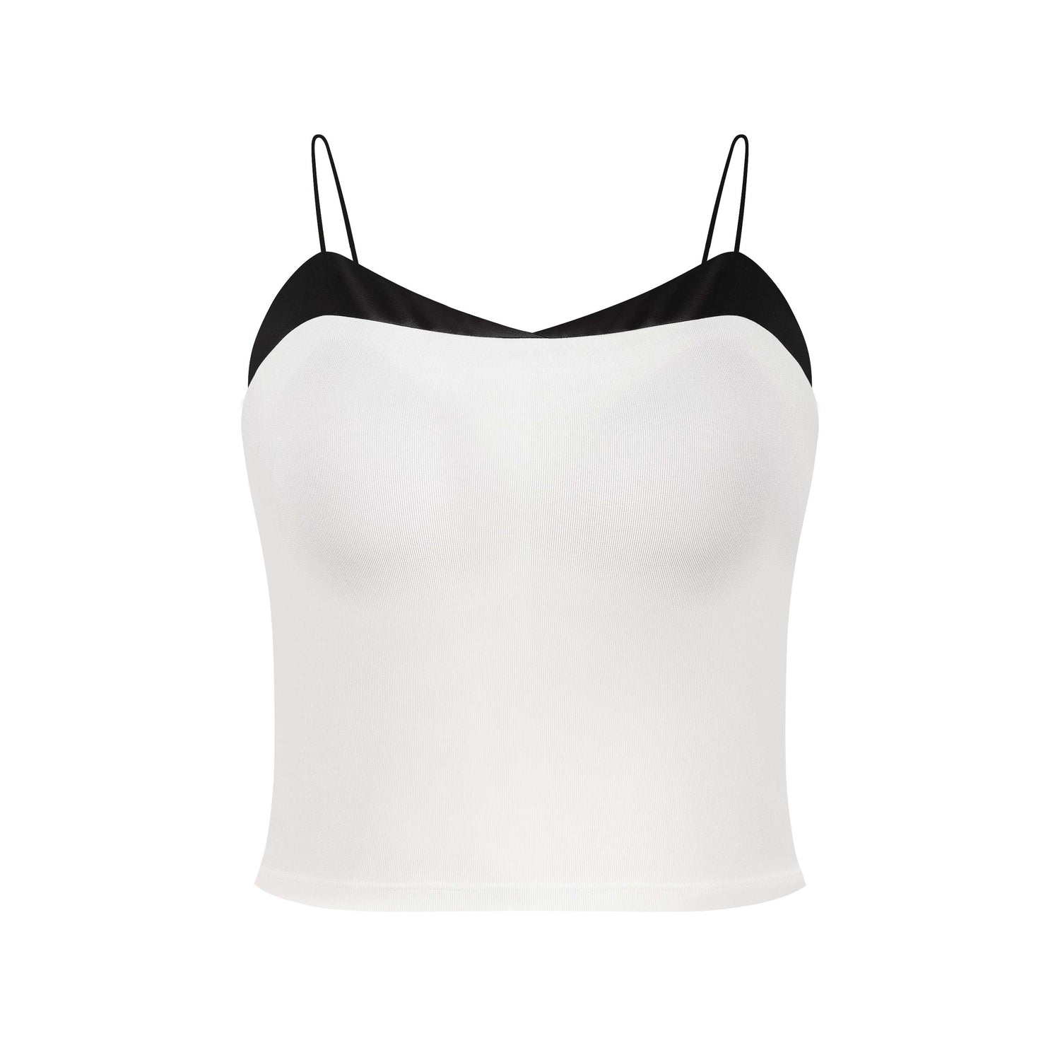 Cloud Color-Block Tank Top with Built-in Bra Pads