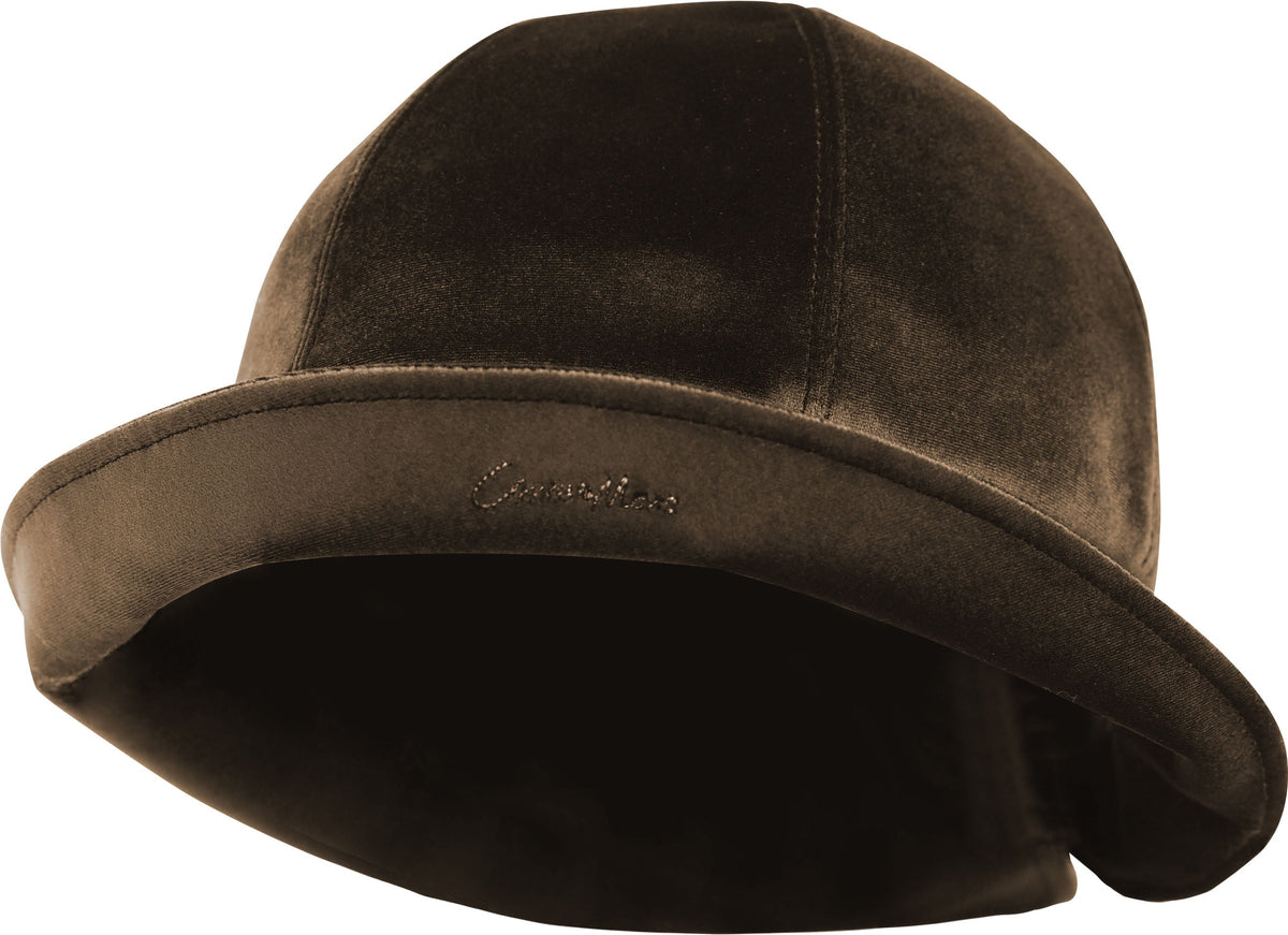 Hikesity velvet cloche bucket hat in brown